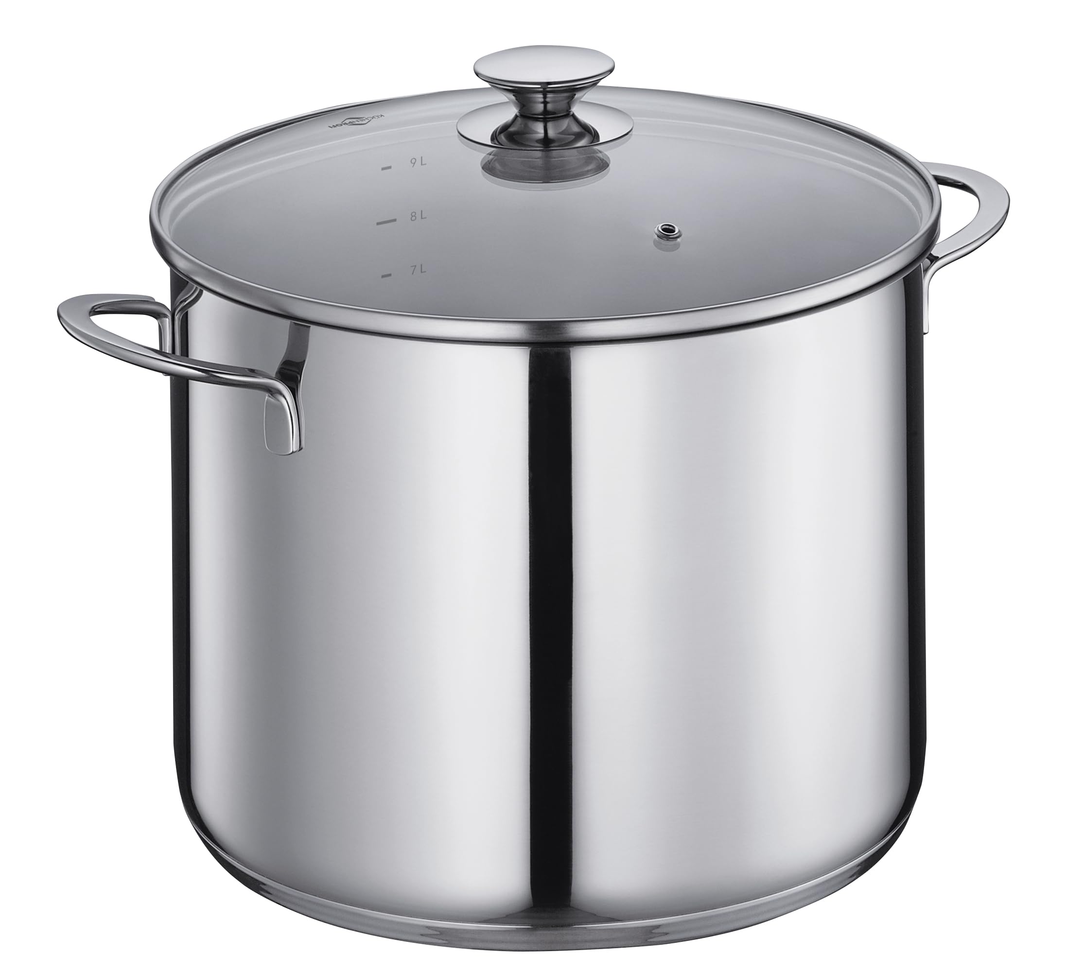 Marmite 10l KÜCHENPROFI Capri en acier inoxydable 26 cm avec couvercle en verre