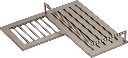 Miniatura 3 de Ginger 28505SN - Estante de aseo de ducha de esquina montado en la pared, níquel satinado