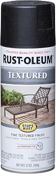 Rust-Oleum 7220830 Stops Rust Textured Spray Paint, 12 oz, Black (Pack of 1)