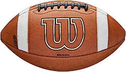 Wilson Jogo de futebol americano de couro NCAA GST