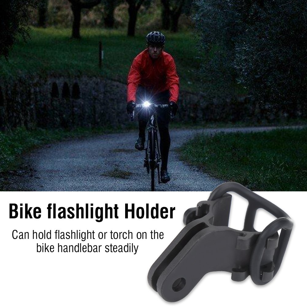 Flashlight Mount Holder, Stable Universal Bike Handlebar Flashlight Holder Bike Torch Mount Bracket Clip Clamp