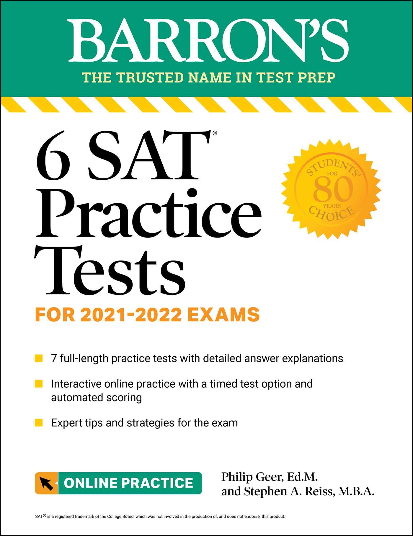 7 SAT Practice Tests 2023 + Online Practice (Barron's Test Prep)