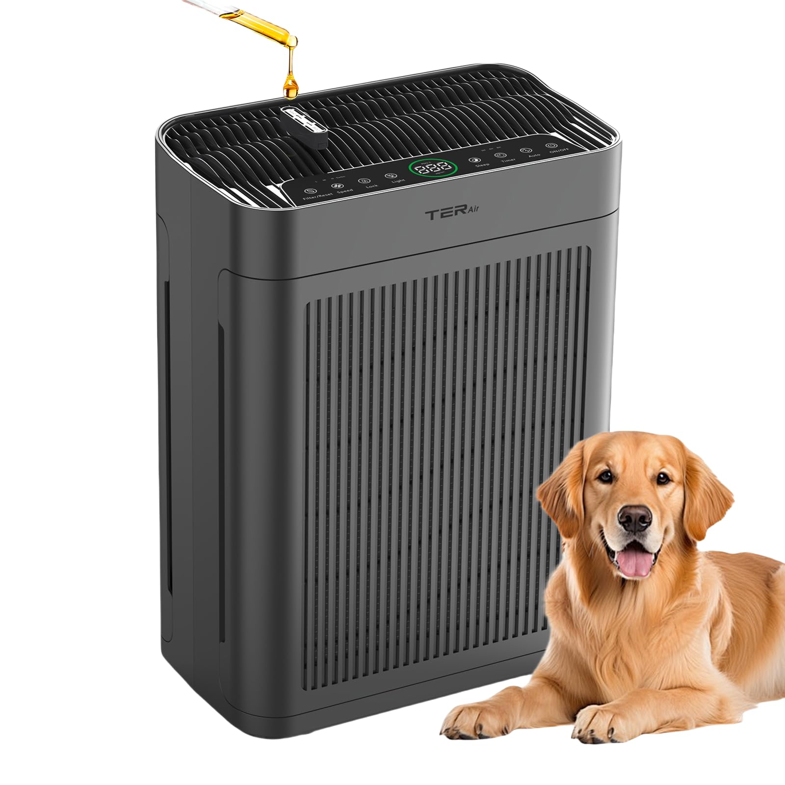 Air Purifiers for Home Large Room Up to 3000 Sq Ft with Washable Filters, H13 HEPA, Dual-Sided Air Intake, PM2.5 Sensor, 22dB Quiet Air Cleaner for Bedroom, Pets, Dust, Smoke, Pollen