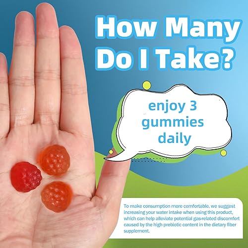 Miniatura 5 de AFXMATE Gomitas de suplemento de fibra, 0.27 oz de fibra sin azúcar, sabor a fruta natural, salud digestiva, apoyo a la regularidad, 120 unidades