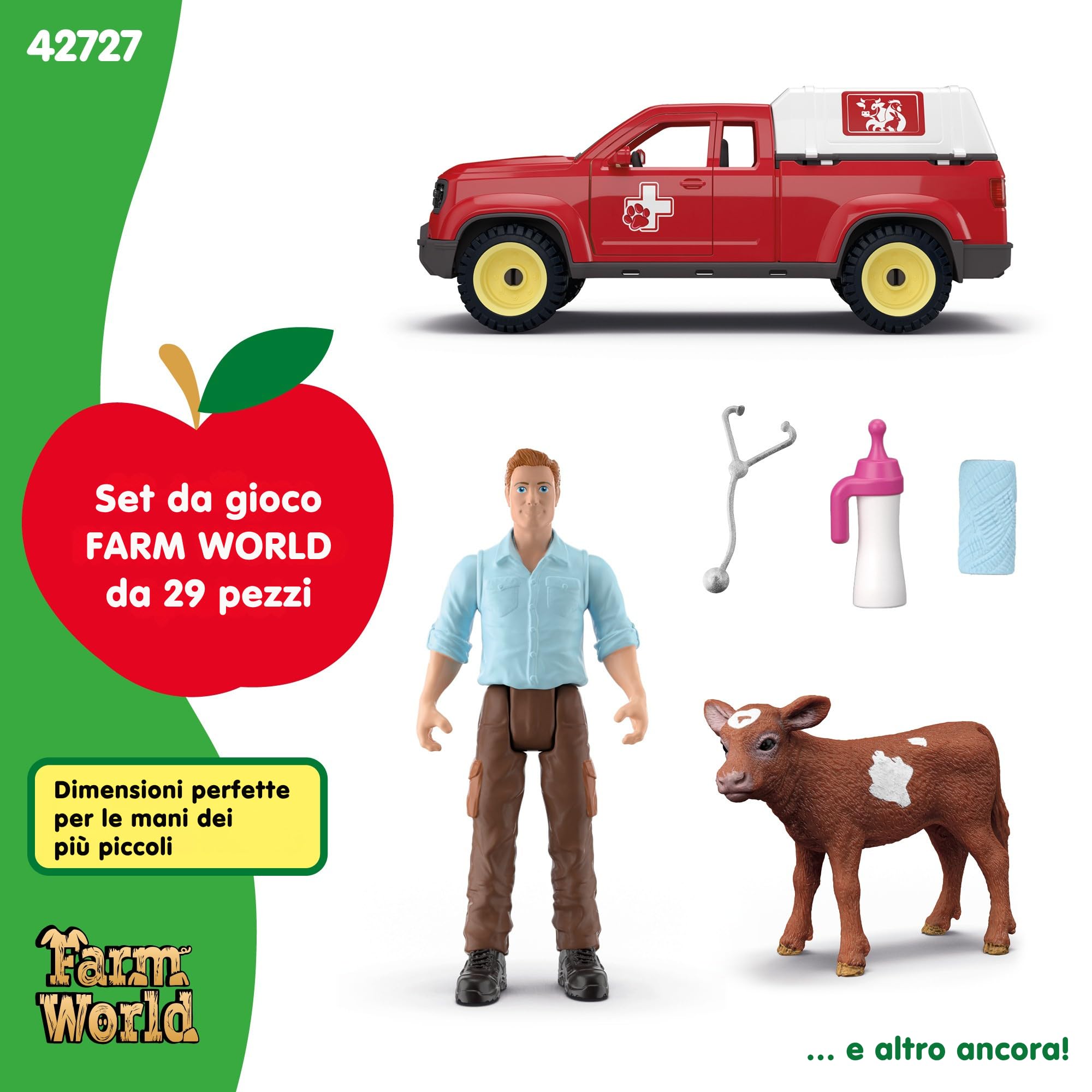 Schleich FARM WORLD | Missione del veterinario nella fattoria 42727