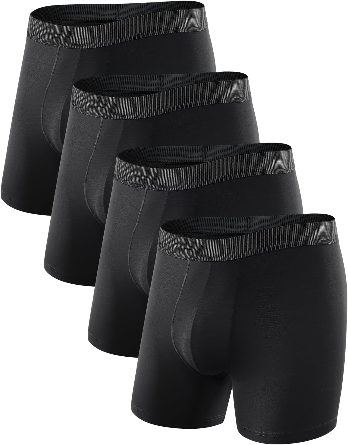 Arjen Kroos Mens Underwear Boxer Briefs 4 Pack - Mens Breathable Athletic Trunk Underwear Moisture Wicking Boxer Briefs