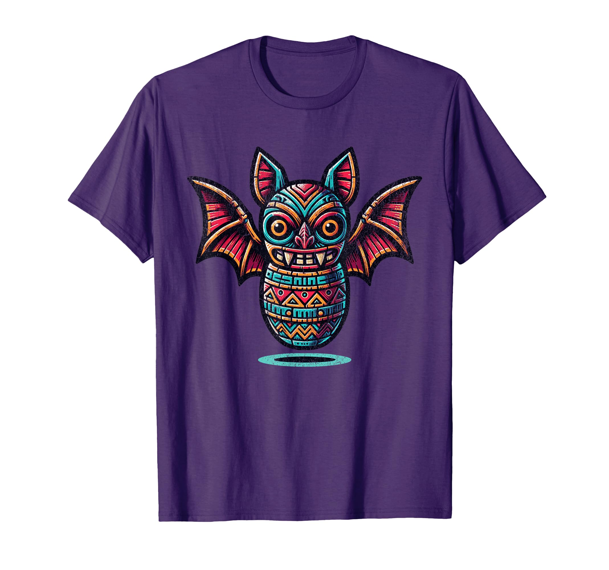Tiki Totem Bat Shirt Polynesian Lanai Hawaiian Animal T-Shirt