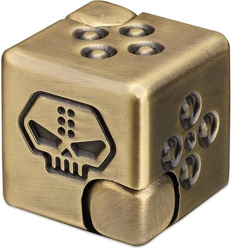 Miniatura 9 de Juguete giratorio de cubo infinito de metal 2 en 1 para adultos y adolescentes, rompecabezas de dados magnéticos geniales, artilugios de escritorio,