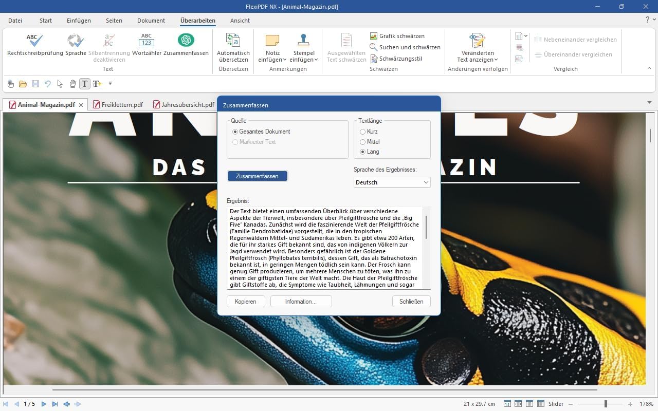 FlexiPDF NX – PDF-Editor | Übersetzer | Kompatibel mit Windows | 3 Geräte | 1 Jahr | PDF-Editor für Büro, Homeoffice & Datenschutz | Aktivierungscode per E-Mail [software_key_card]