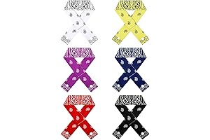 6 Piece Cooling Neck Wrap Cooling Scarf Soaked Tie Around Neck