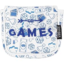Golf Large Mallet Headcover with Blue Print Design for Golf Putter Club