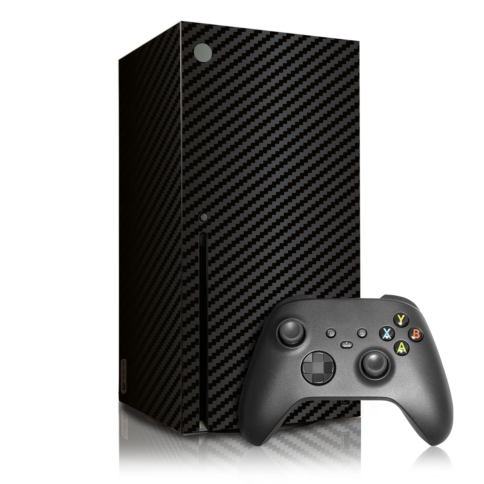 Film de protection autocollant pour console de jeux Vinyle Skin Cover anti-rayures Design Housse autocollante adaptée R139 (X, 45,7 cm Carbone Noir)