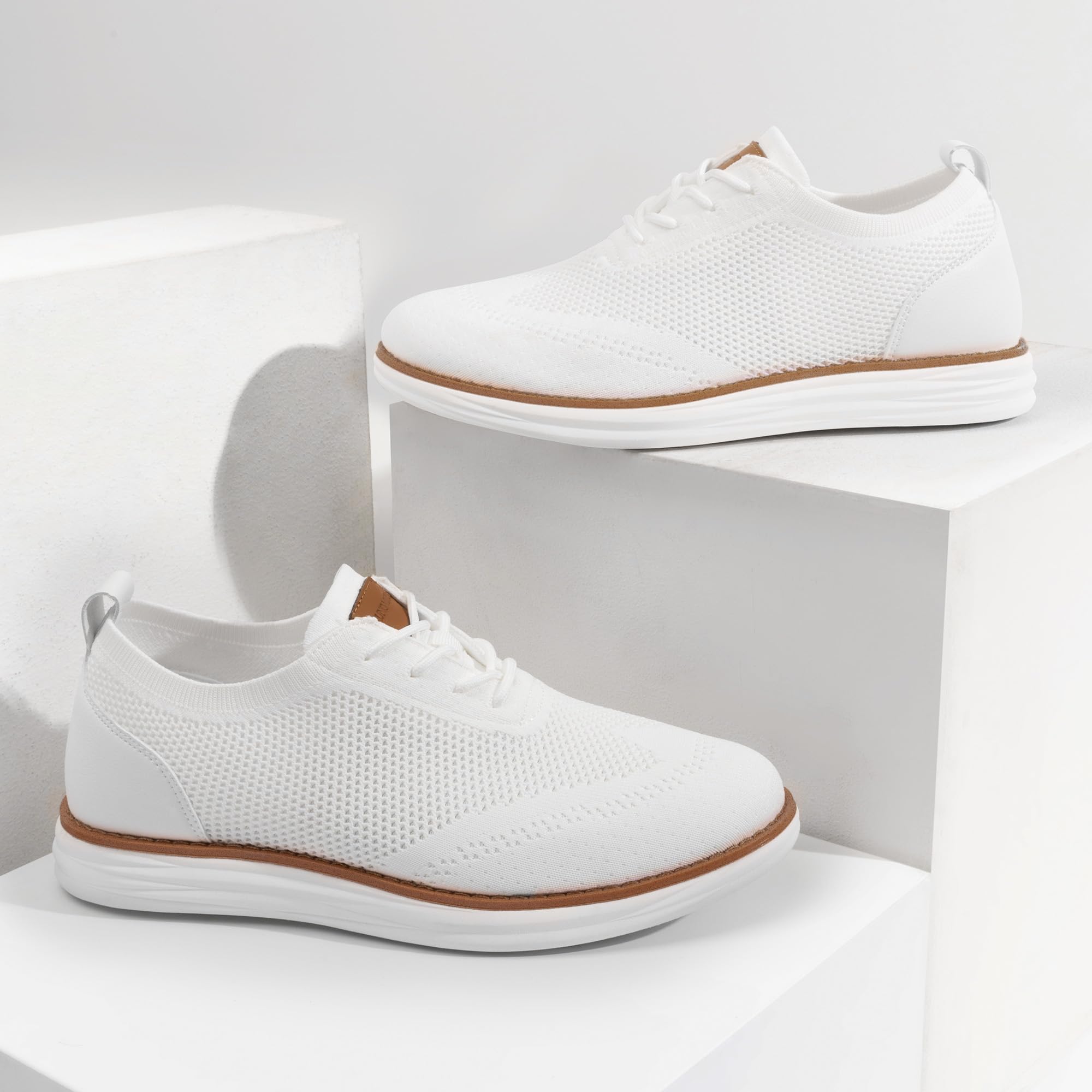 Bruno Marc Scarpe Stringate da Uomo Classiche Estive Traspiranti Mesh Sneakers Oxfords Leggere Casual Scarpe da Passeggio