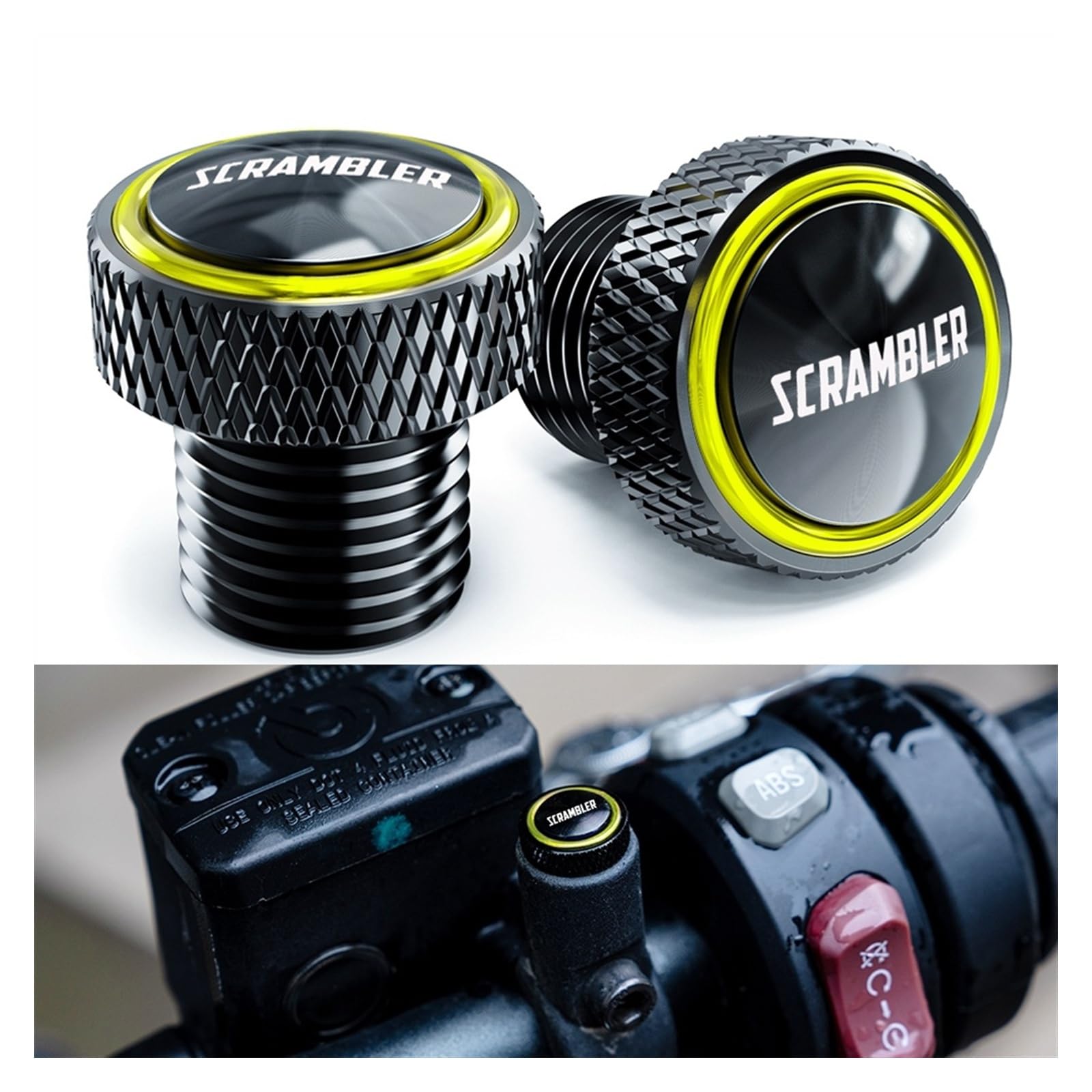 Generico Tappi for Fori specchietti in Alluminio Viti Bulloni Accessori for motociclette Compatibili con Ducati Scrambler 800 1100 Desert Sled 2017-2022 2021