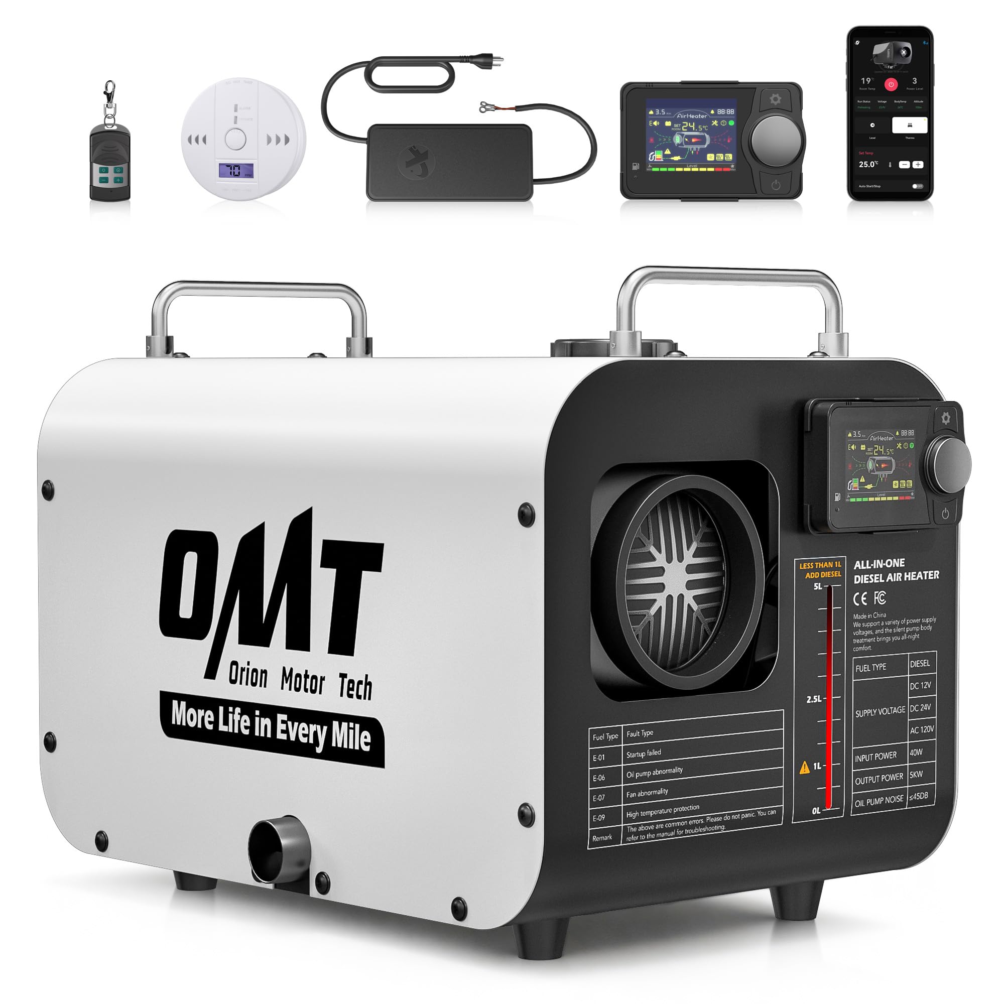 Orion Motor Tech 5kW Diesel Heater