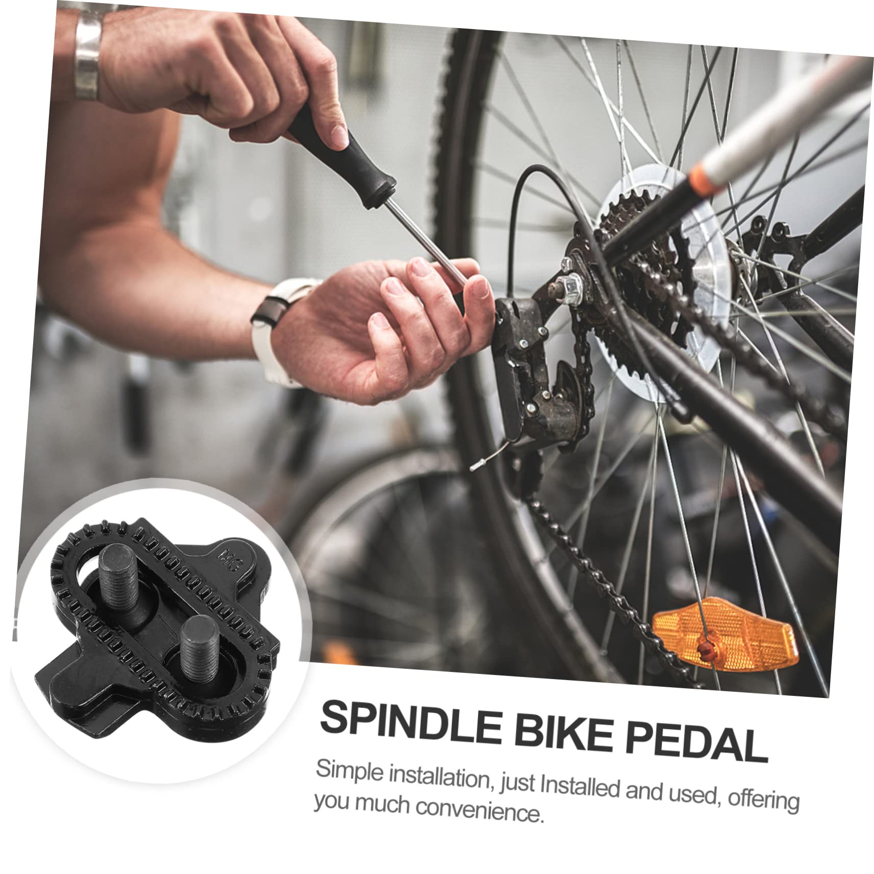 NAMOARLY Self Locking Directional Cleats for Pedals Mountain Bike Cleat Bike Pedal Accessories