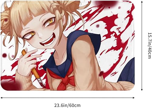 Miniatura 2 de EREUYDT Himiko - Alfombra decorativa de anime Toga, antideslizante, lavable, para interiores y exteriores, 29 x 17 pulgadas