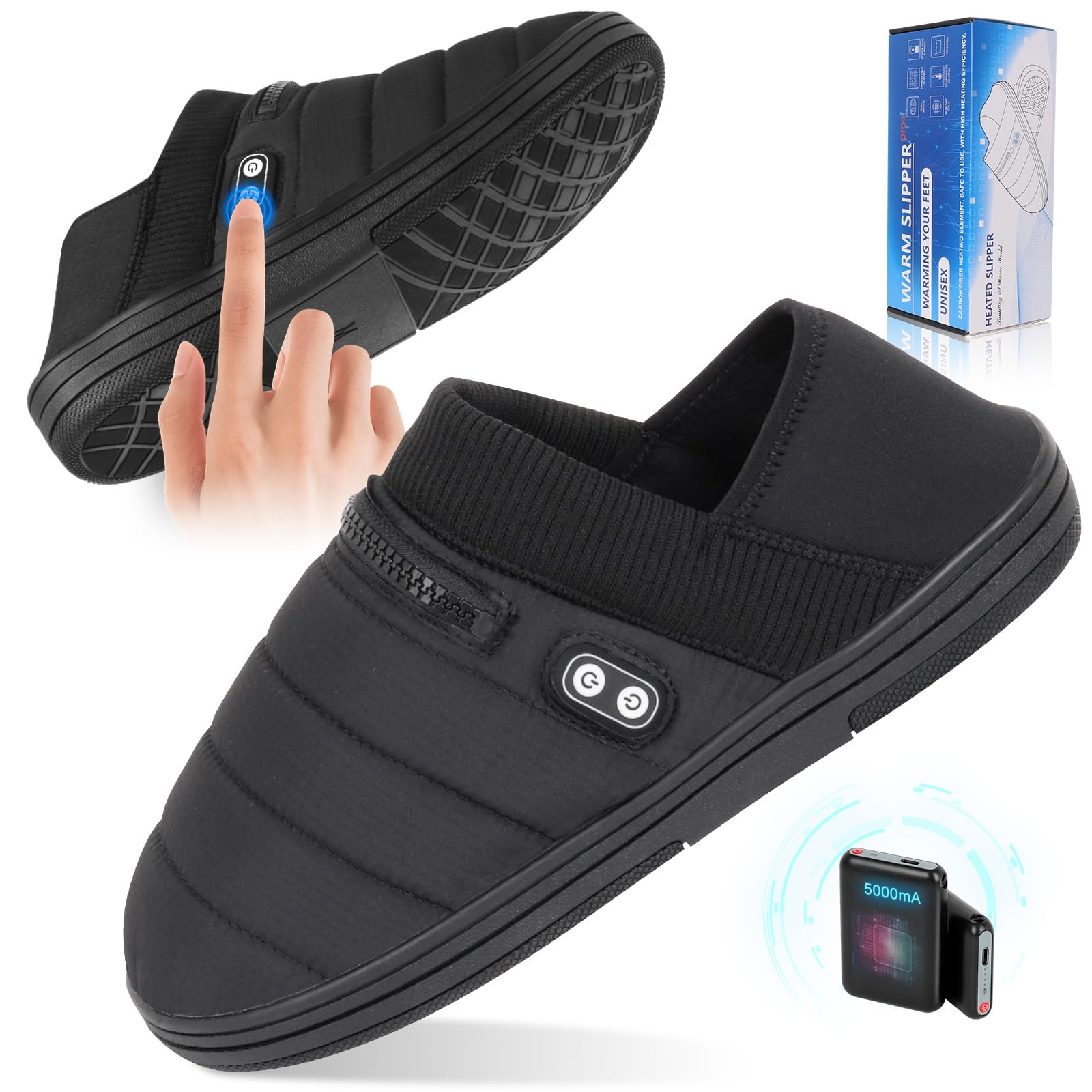 BIAL Unisex Heated Slippers