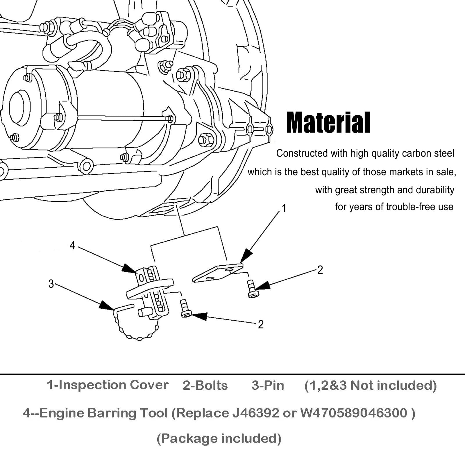 DD13 DD15 DD16 Rotation Tool YMT Engine Barring Tool For DD13/15/16 ...