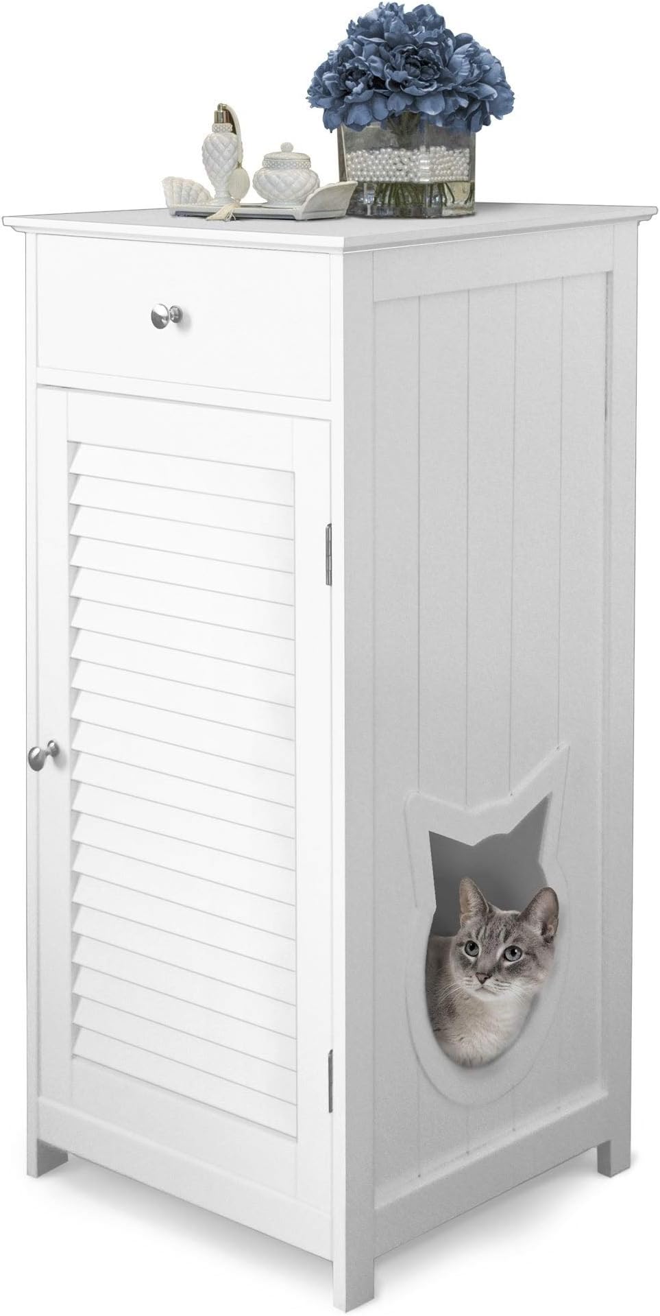 Penn-Plax Cat Walk Litter Box Enclosure and Pet House, 17.89 kg