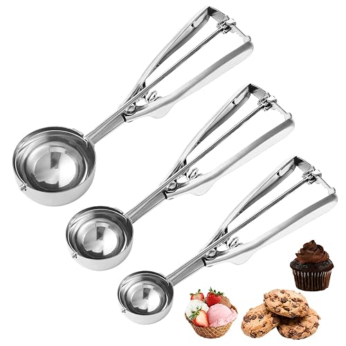 Cookie Scoop,Set of 3 Cookie Dough Scoops for Baking 1