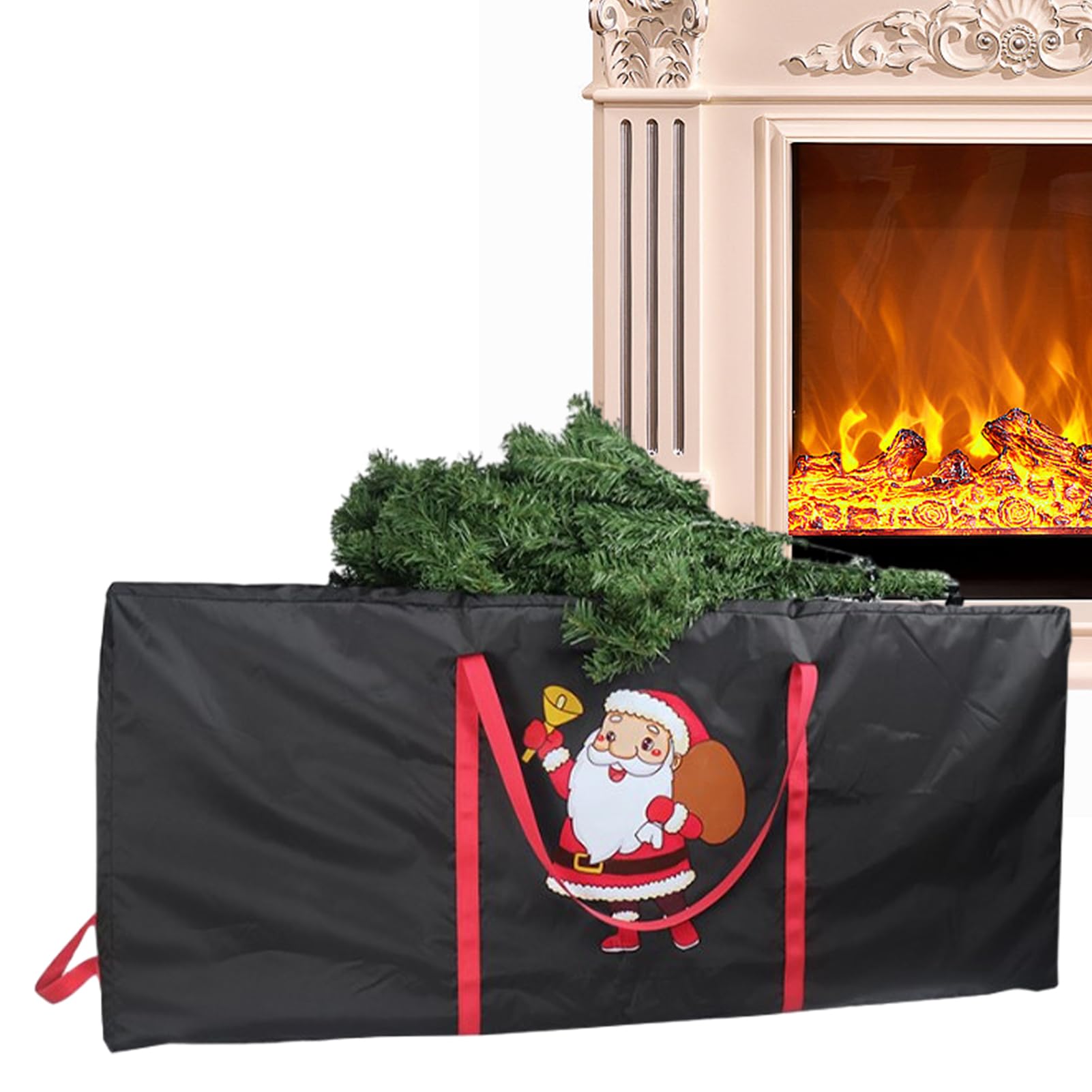 Sac De Rangement Pour Sapin De Noël – Imperméable, Anti-poussière, Avec Poignées Et Double Fermeture