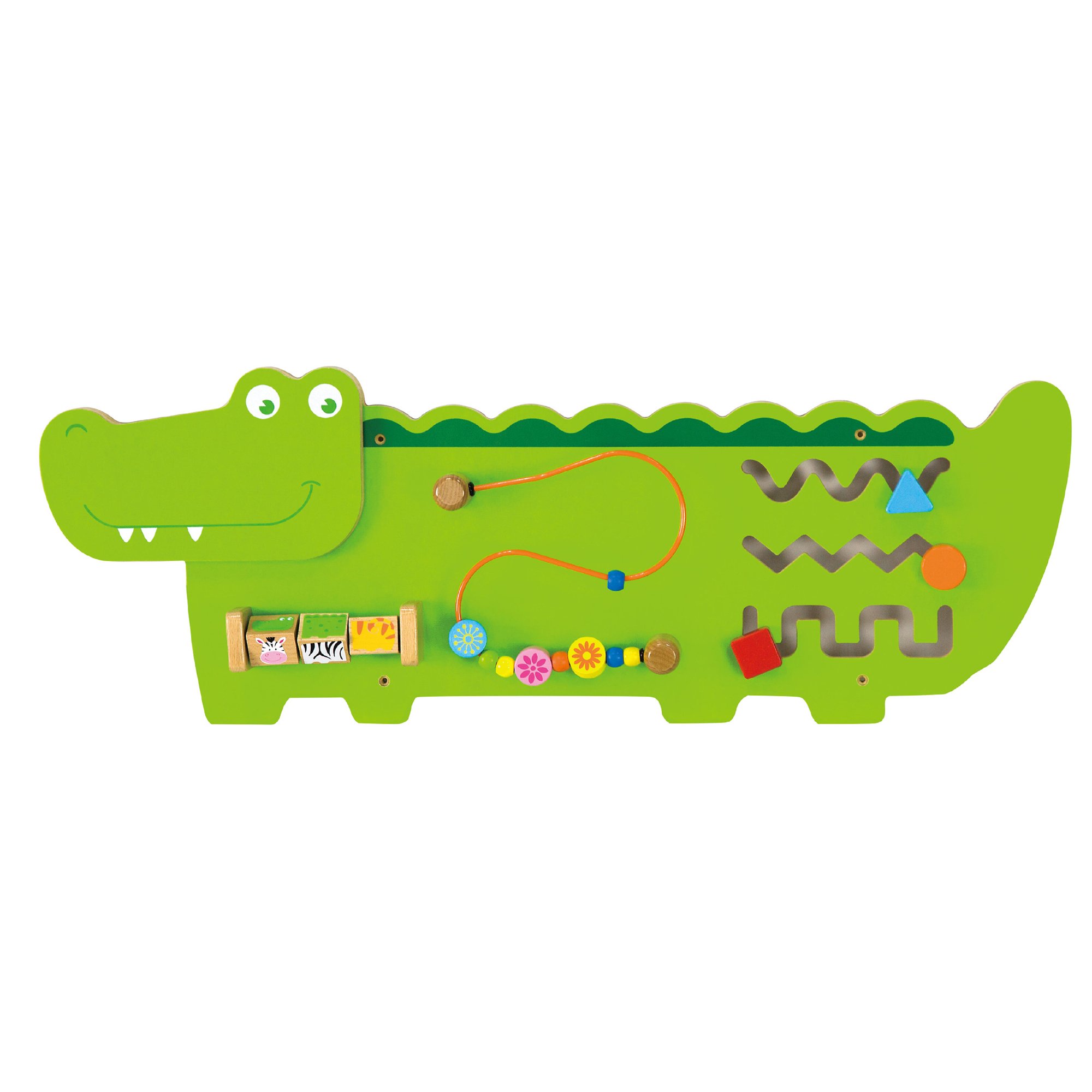 VIGA Eitech GmbH Toys - Wall Toy Crocodile green, 50469