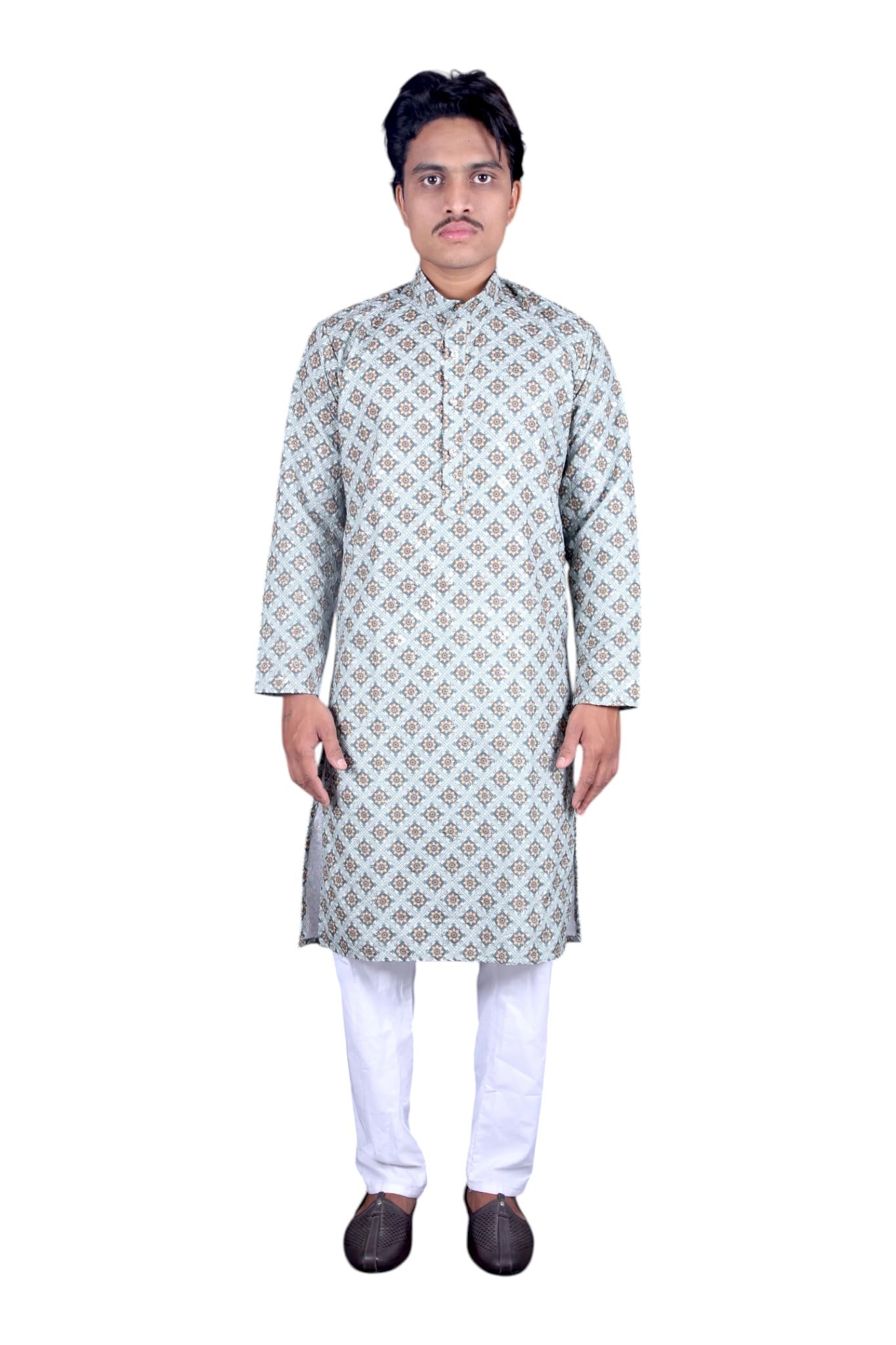Men's Traditional Woven Indian Suit-picture-42
