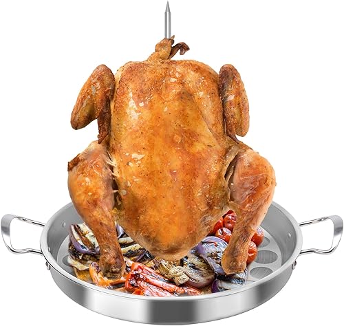 Miniatura 4 de DAKOS al pastor - Brocheta para parrilla de acero inoxidable mejorado y grueso, soporte para parrilla vertical, ideal para tacos al pastor, tacos,