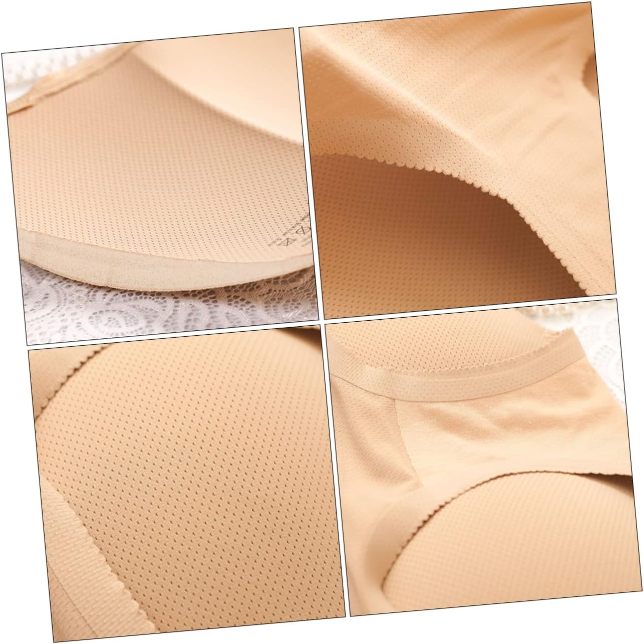 Seamless Waistline Panty High Elasticity Butt Lifting Underwear for Women Breathable Lightweight Pregnant Briefs Comfortable Mid Rise Xl Beige