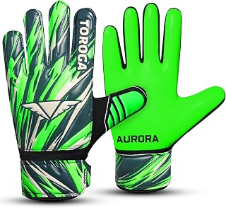 Goalkeeper Gloves – Strong Grip Soccer Gloves with Double Waist Protection & Anti-Slip Latex Palm – Comfortable for Kids, Youth and Adults for Football Training & Match Play