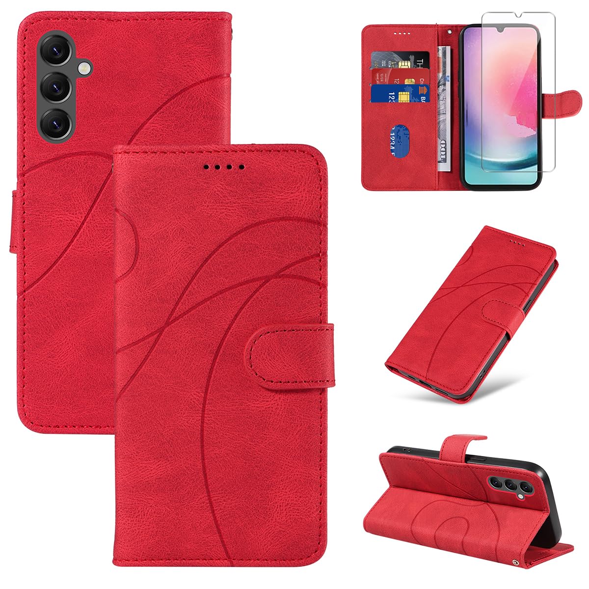 Reshias Cover Per Samsung Galaxy A25 5G con 1 pezzi Vetro