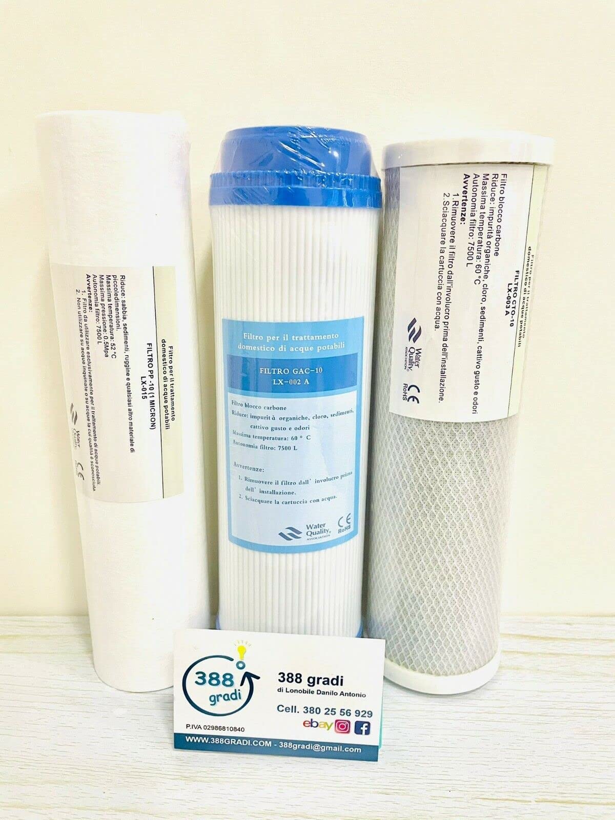 Kit Filtri Per Depuratore 5 Stadi MICROFILTRAZIONE NW PR 305 5 FILTRI NW-PR305