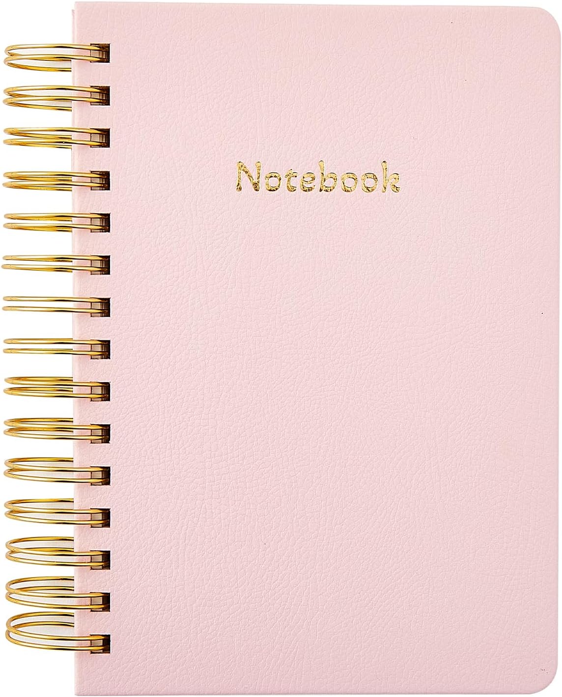 Spiral Notebook, College Ruled Lined A5 Journal Note book 5.75x8.125 inch 160 Pages Writing Journal for Women Dual Spiral Binding Notebook for Office and Home School Supplies (Pink)