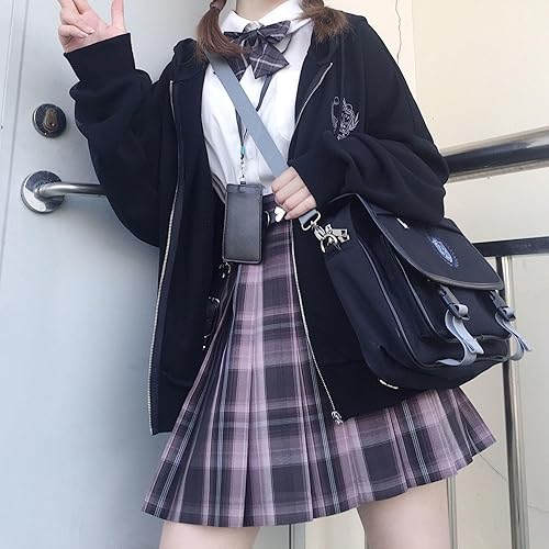 Miniatura 2 de Preppy Y2k Zip Up Hooded Sweatshirts for Women Aesthetic Graphic Oversized Hoodies Kawaii Cutecore Long Sleeve Clothes