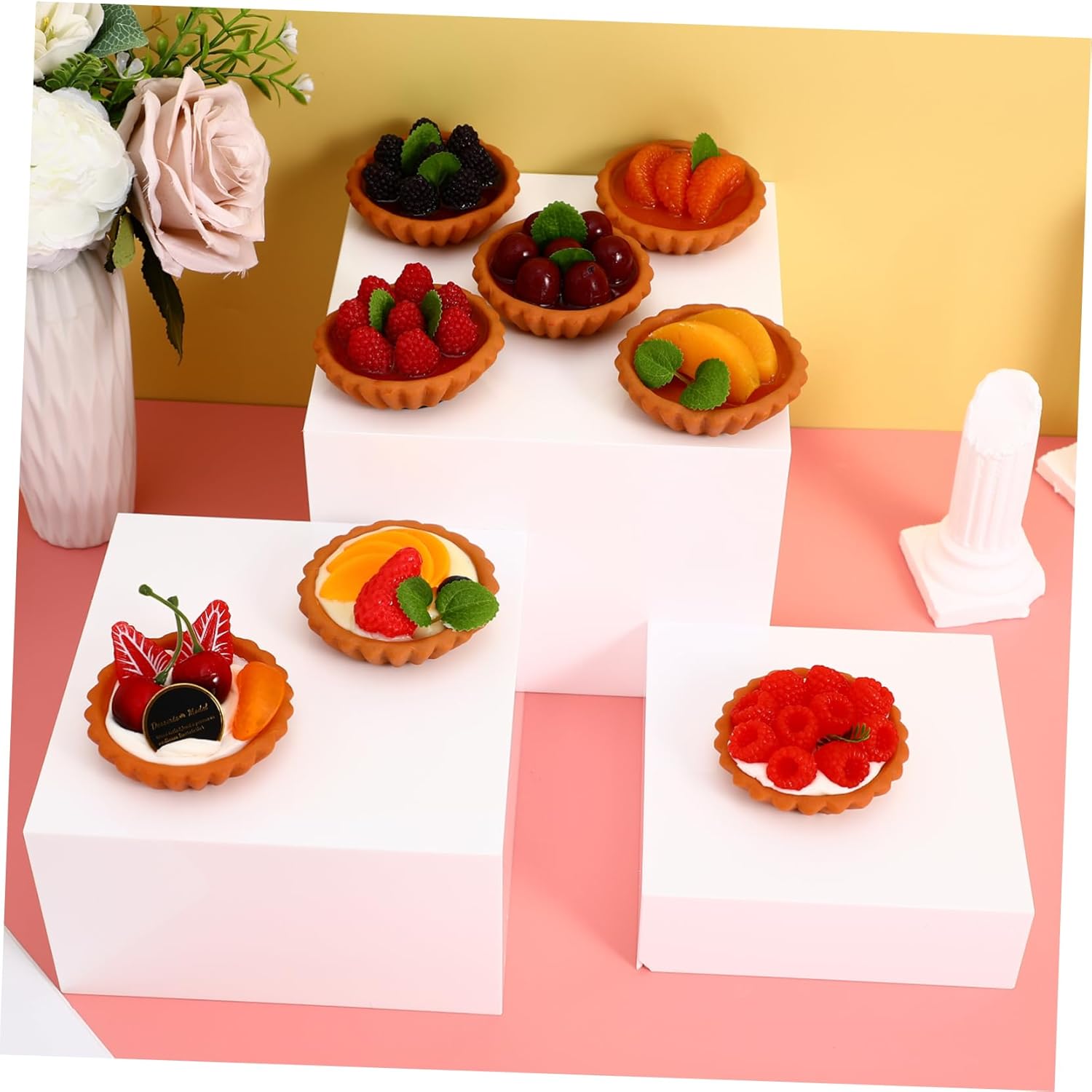 1set Simple Elegant Cube Risers Sturdy Buffet Risers Easy to Clean Food Display Stands Space-saving Dessert Stands Versatile Catering Supplies