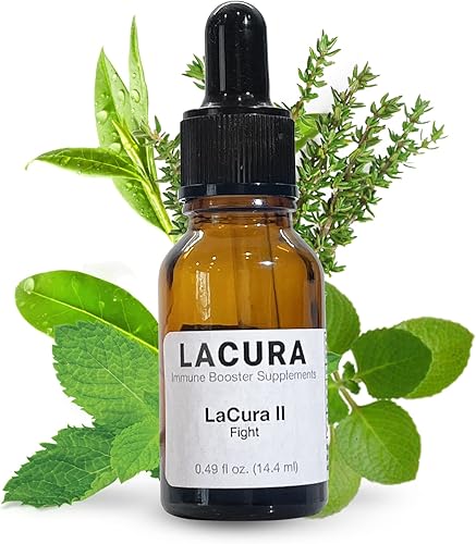 LaCura - Aceite esencial orgánico - Potente fórmula de lucha de apoyo inmunológico y respiratorio con menta natural, orégano y tomillo - Mezcla