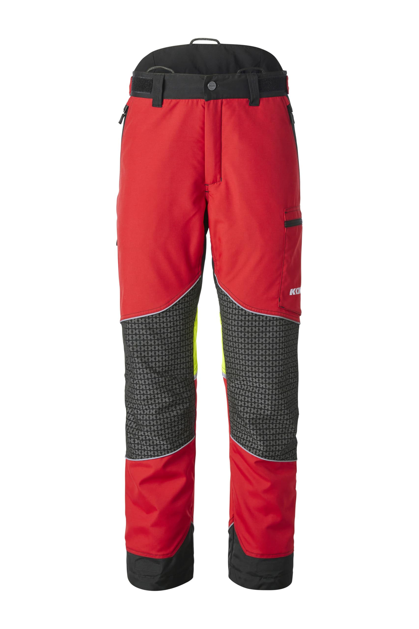 KOX Schnittschutzhose Light 2.0 Rot/Gelb | Typ A