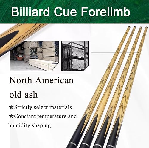 Miniatura 4 de Tacos de billar profesionales 34 Taco de billar Taco de billar Taco Chino Ocho Taco de Billar Negro Ocho Taco de Billar 0.453 in (Color 5)