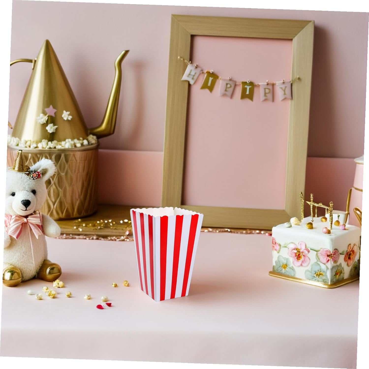 Ciieeo Popcorn Boxes for Party 10 Small Paper Containers Movie Theme Candy Holders Bulk Party Supplies