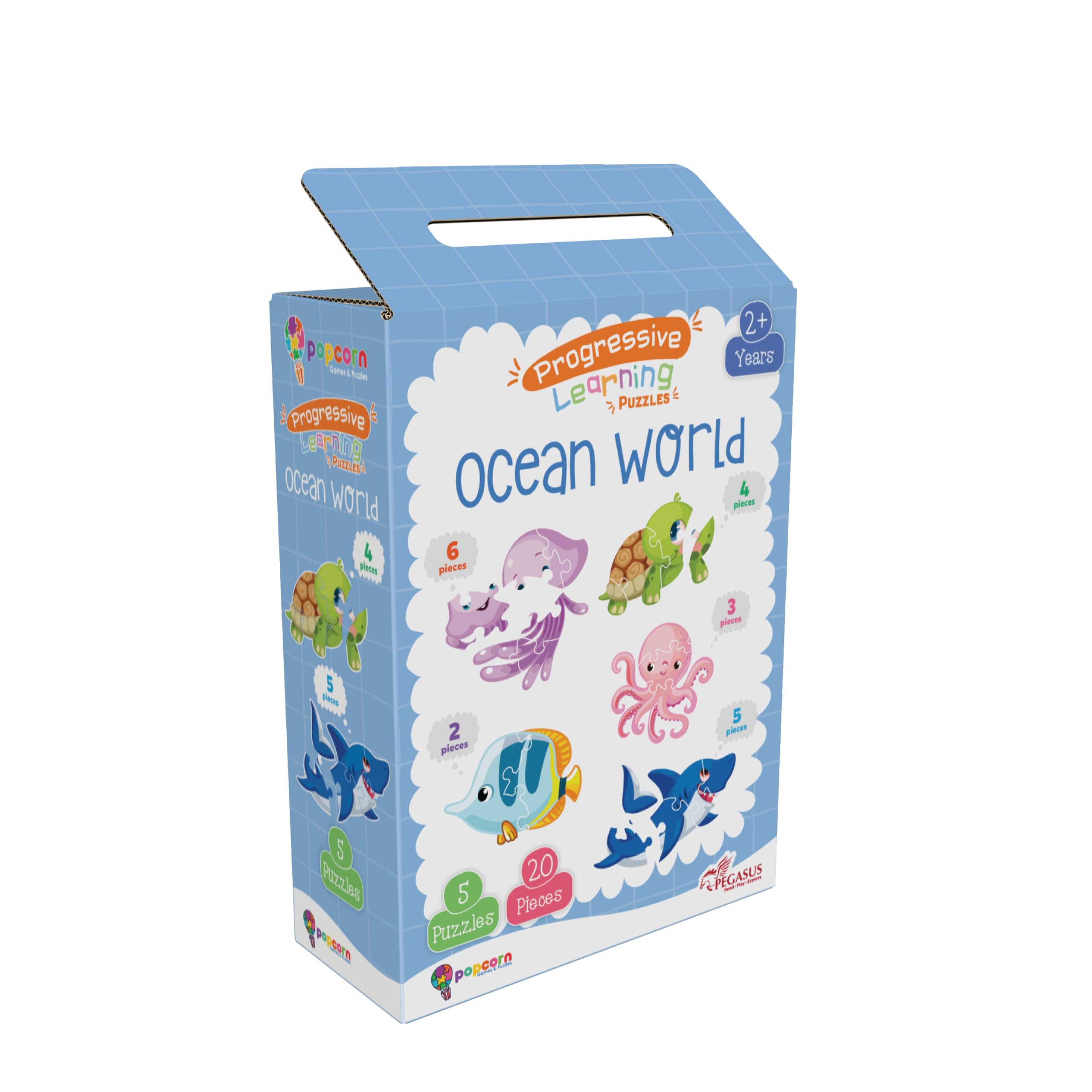 Popcorn Games & Puzzles Ocean World- Puzzle for 3 Years Old & Above (B09FT84JNB) Amazon Price History, Amazon Price Tracker