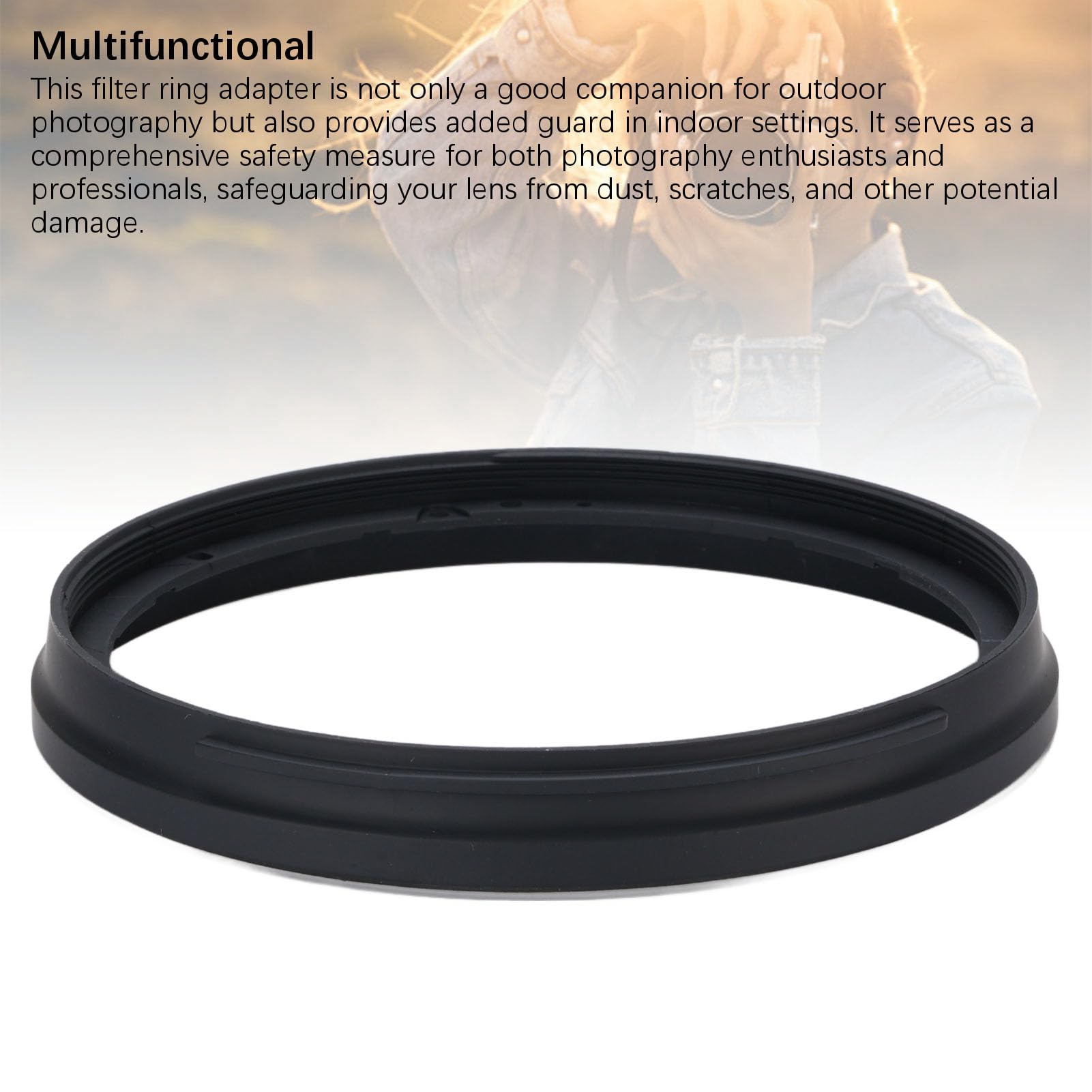 Adaptador de Filtro de Anillos de Paso hacia Arriba, Fotografía Innovadora para Filtros de 24 Mm a 70 Mm con Adaptador de Lente de Paso, Soporte del Filtro Frontal del Lente