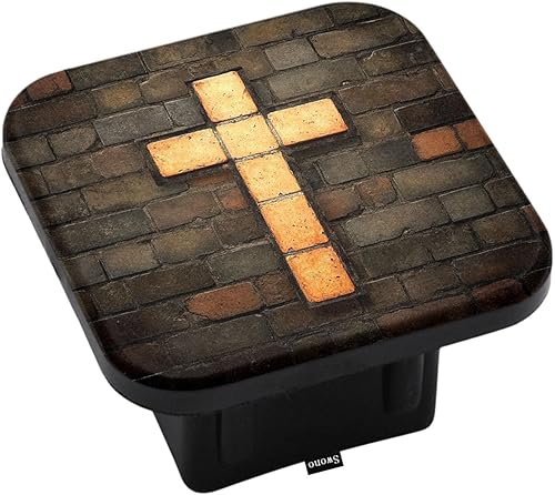 Miniatura 19 de Swono Cubiertas cuadradas de enganche para receptor de bandera estadounidense, diseño vintage de línea roja, cubierta de tubo de enganche