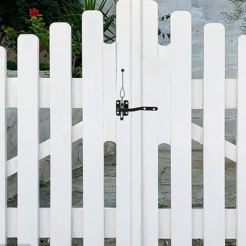 Miniatura 5 de 2 juegos de tiradores de cable de cierre de puerta, cierre de resorte negro ajustable de 2 a 6 pulgadas, cierre de puerta de dos lados, abridor de