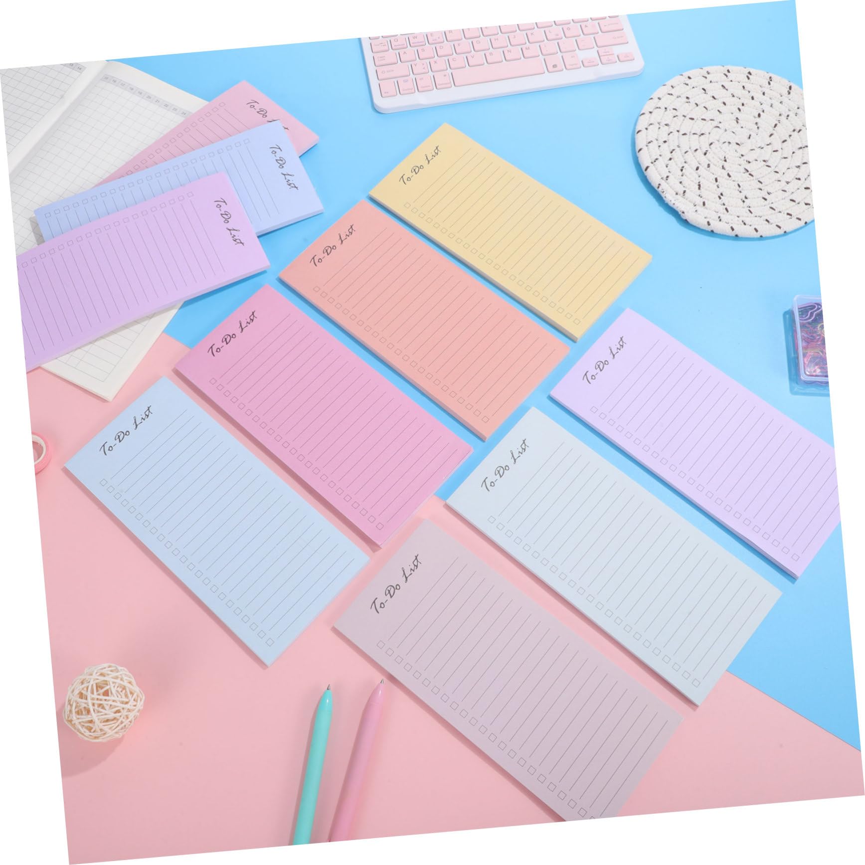 NUOBESTY Carnet De Notes Avec Bloc-notes Adhésifs Et Liste De Tâches Pour La Planification Quotidienne