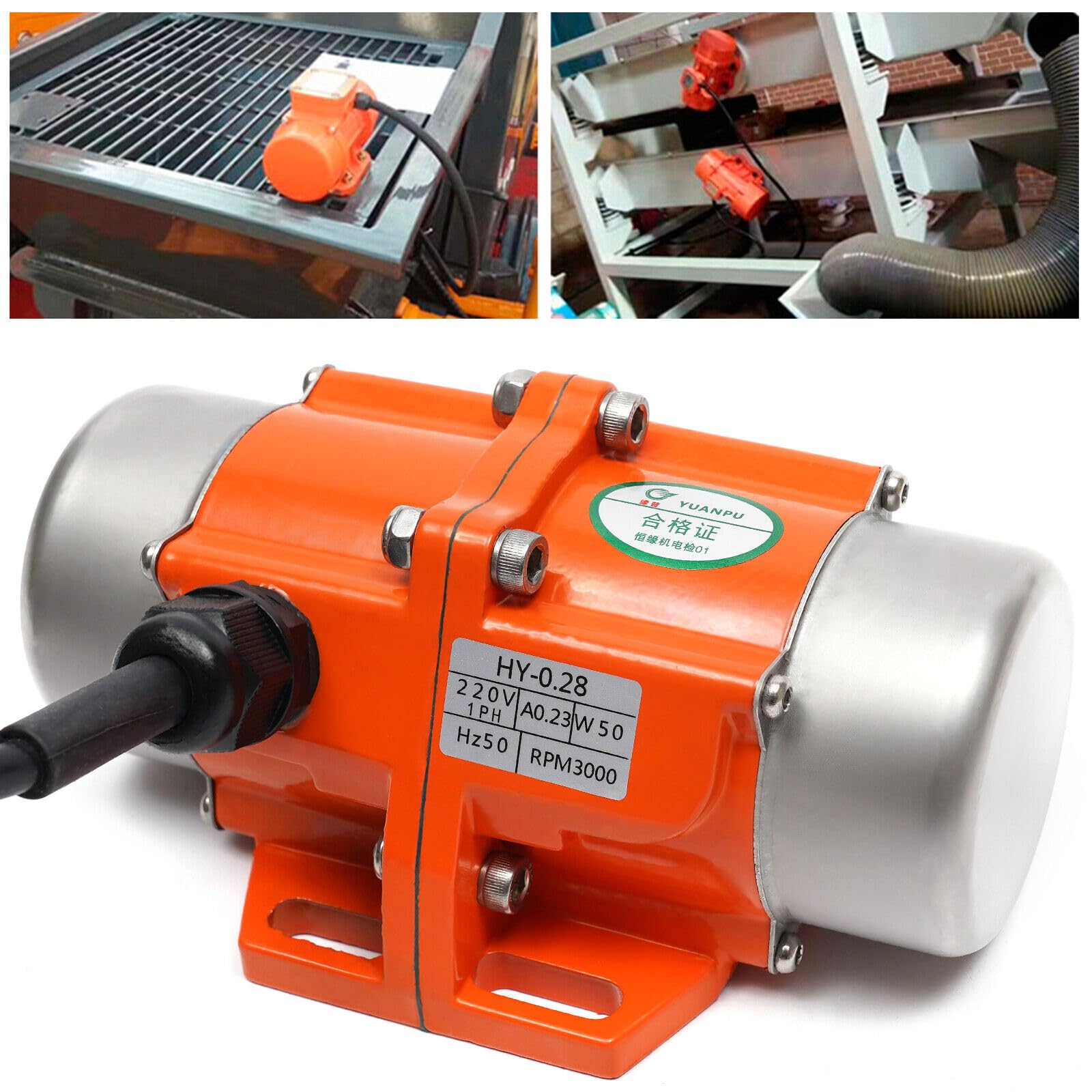 50 W Vibratore per calcestruzzo vibrante elettrico 3000 giri/min AC 220 V Motore potente] - Vibratore per calcestruzzo 50 W AC 220 V - Motore potente per lavori di costruzione