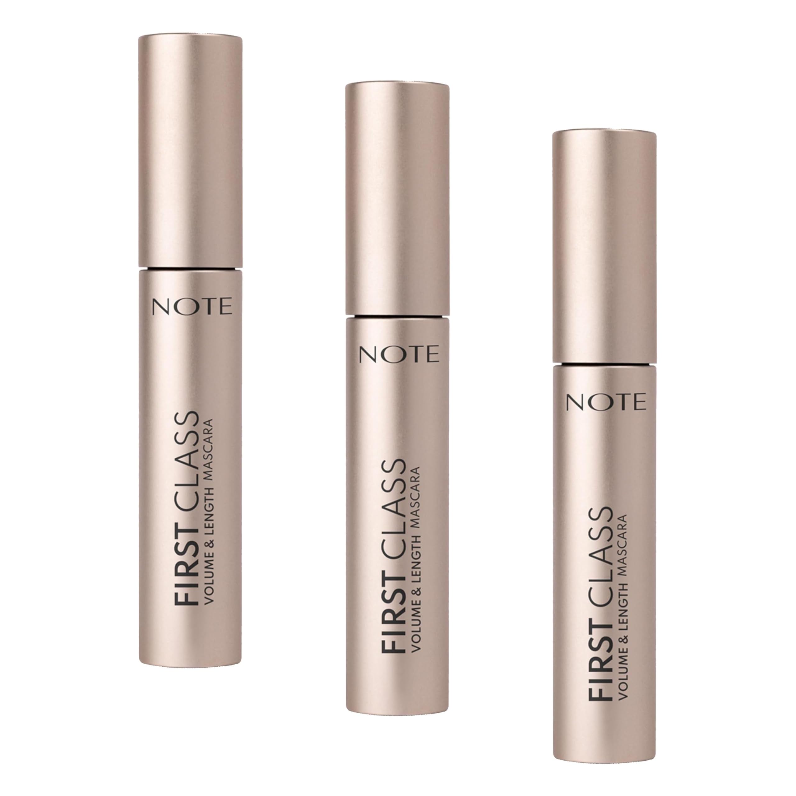 Note Cosmetics First Class Hacim ve Uzatma Etkili Maskara (3 paketi)