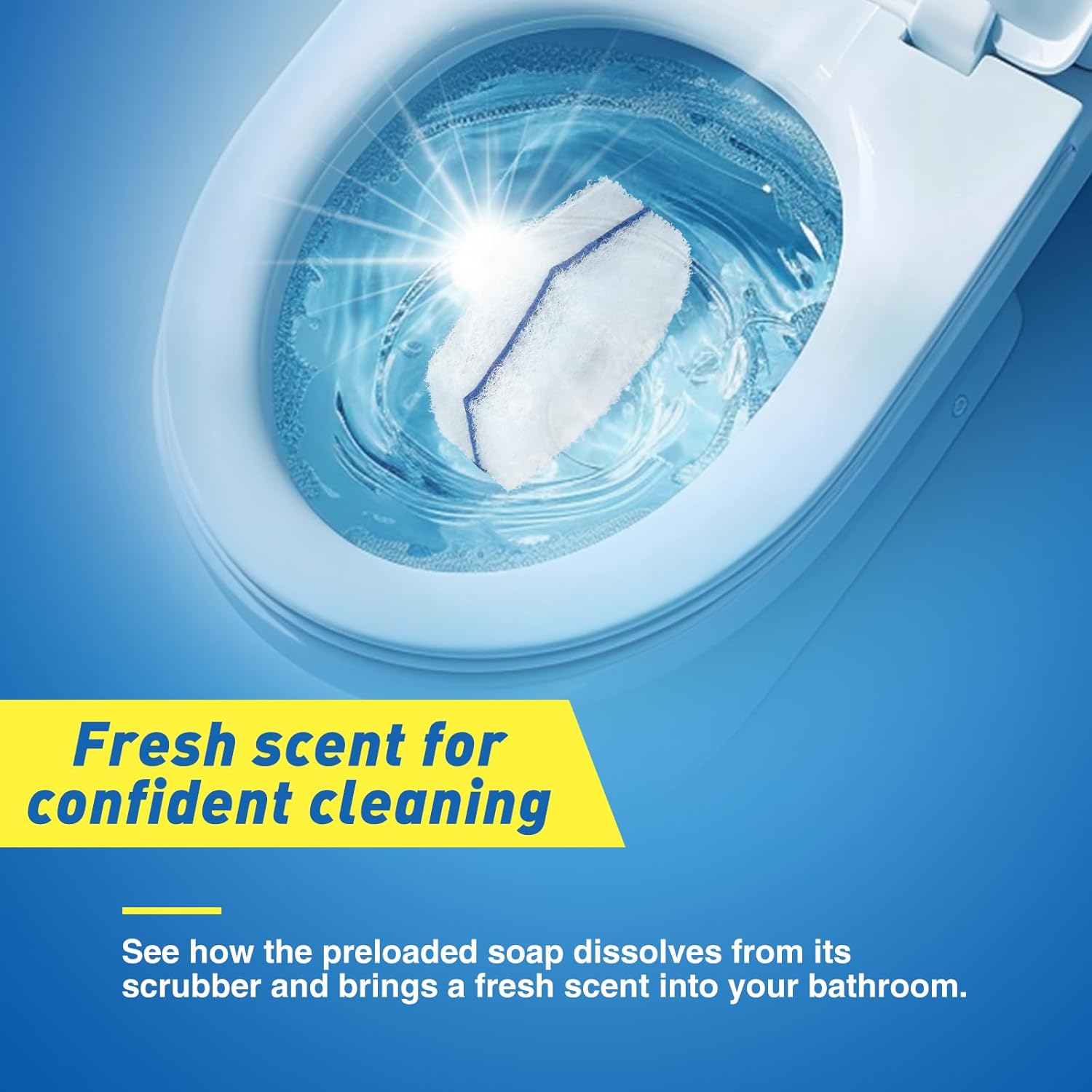 80-pcs Toilet Brush Wand Refills, Compatible with Most Toilet Brushes, Disposable Wand Heads (Package May Vary)