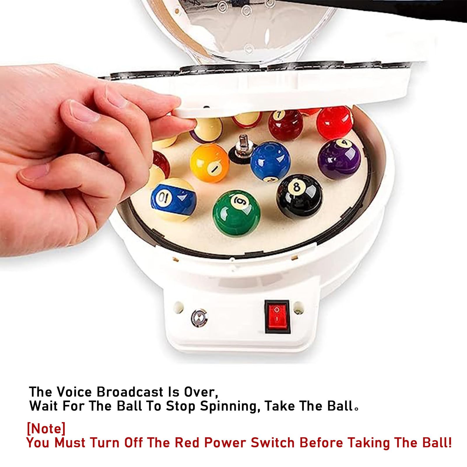 Pulitore per palle da biliardo 2 in 1 automatico elettronico 22-ball Cleaner per snooker, biliardo e palle da biliardo per gli uomini