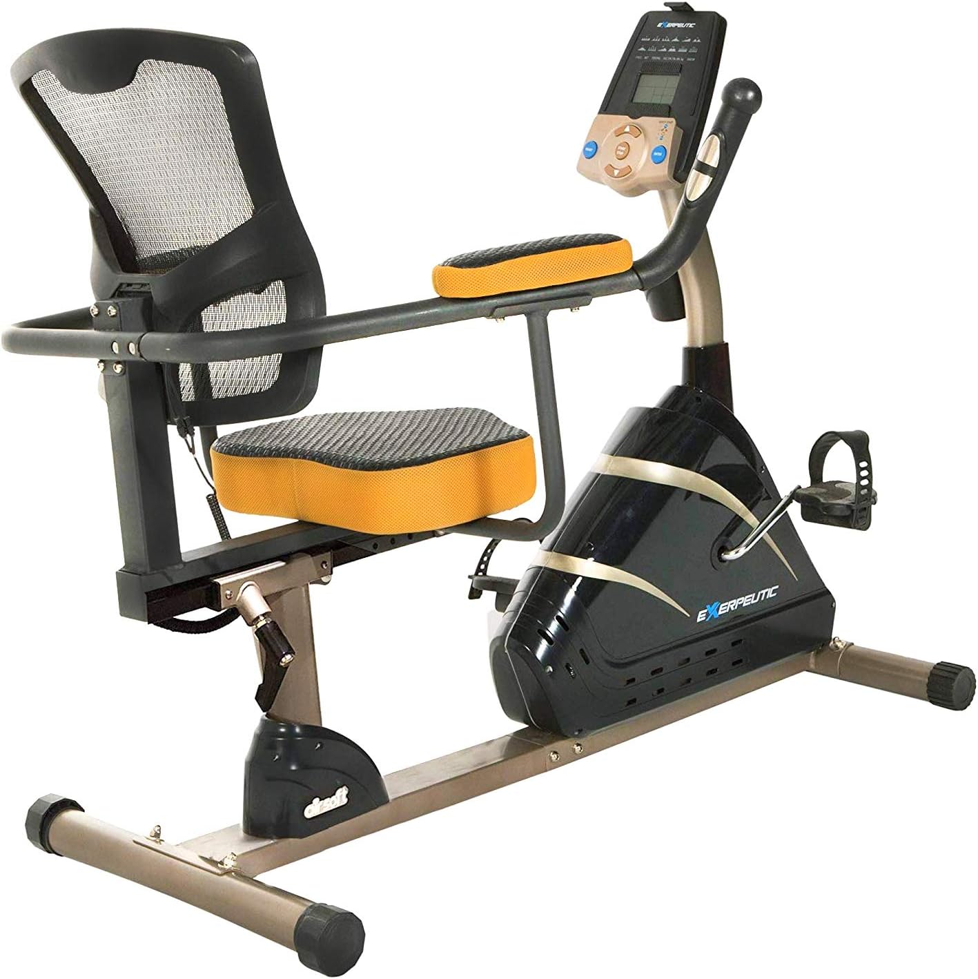 Exerpeutic 4000 Magnetic Recumbent Bike with 12 Workout Programs